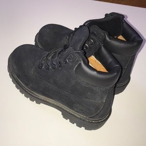 Toddler Boy 6” Black Timberland Boots